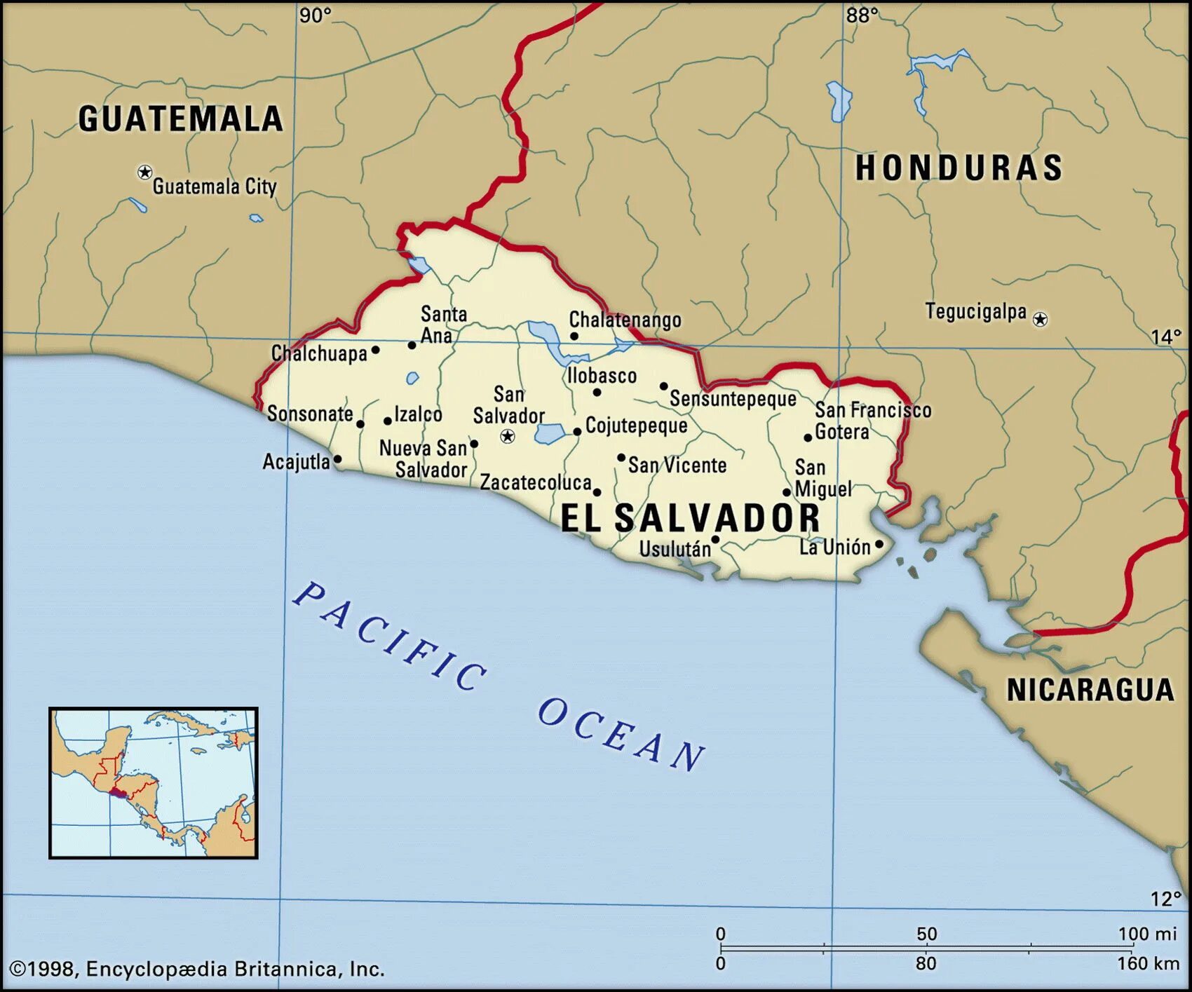Сальвадор государство на карте. Эль-Сальвадор на карте. Где находится Сан Сальвадор.