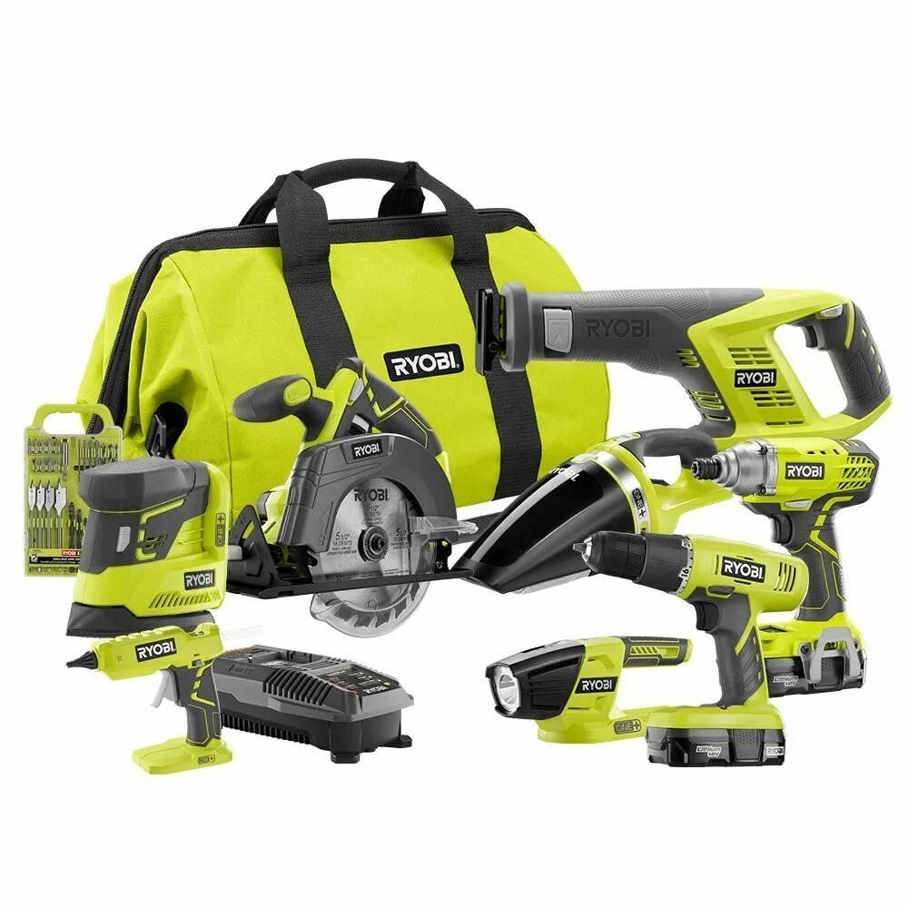 Ryobi one купить. Электроинструмент аккумуляторный Ryobi. Ryobi one+. Электроинструмент Ryobi Combo. Ryobi one+ r18ck9-252s.