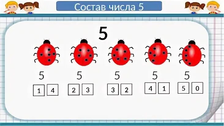 Семь без шести пример. Задания на закрепление состава числа 5. Состав числа до 5 для дошкольников. Состав числа 2 3 4 5 для дошкольников. Состав числа 3 4 5 для дошкольников.