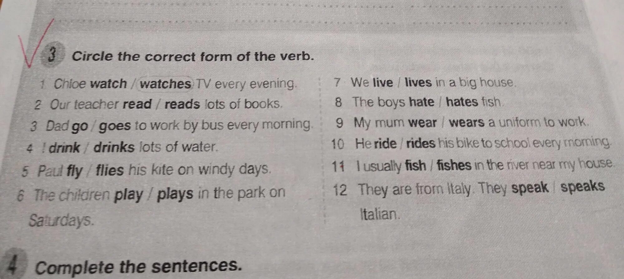Read read read неправильный. Our teacher read reads a lot of books dad go to work by bus.
