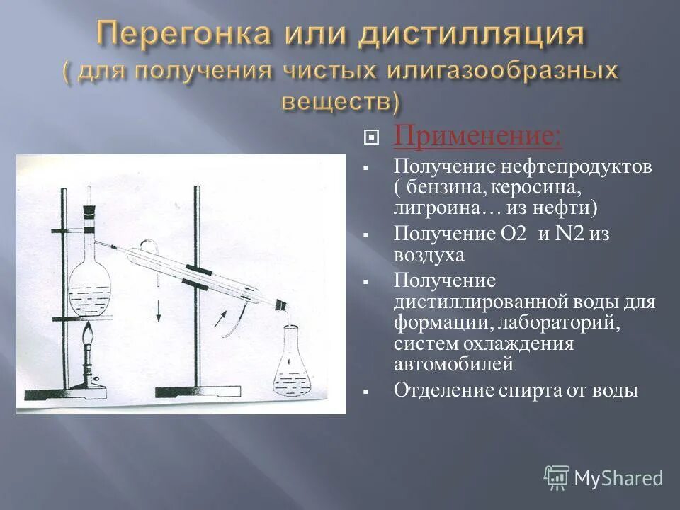 Дистилляция или перегонка. N получение и применение. Дистилляция это в химии. Дистилляцией можно разделить