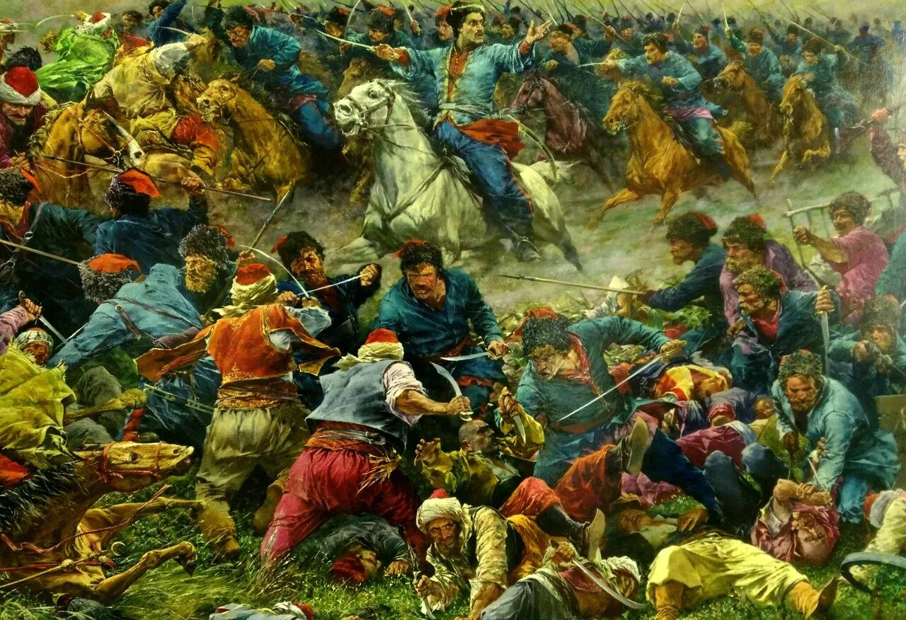Былых боев. 3 Апреля 1774 года подвиг Платова битва на реке Калалах. 1774 Битва на реке Калалах. Битва татар казаками Платова.