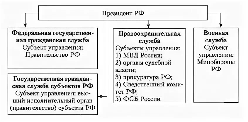 Государственная гражданская служба субъектов примеры