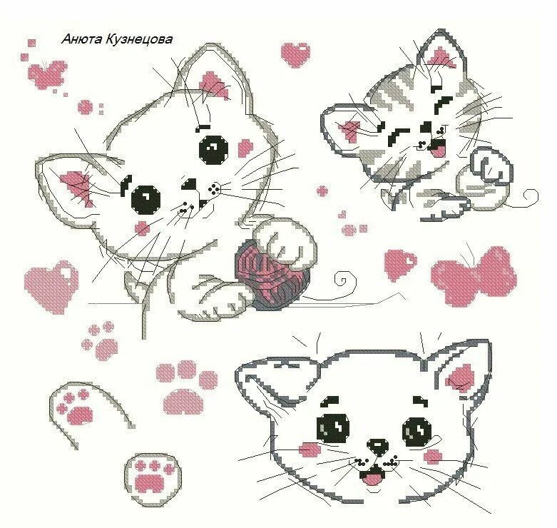 Схема кошка котята