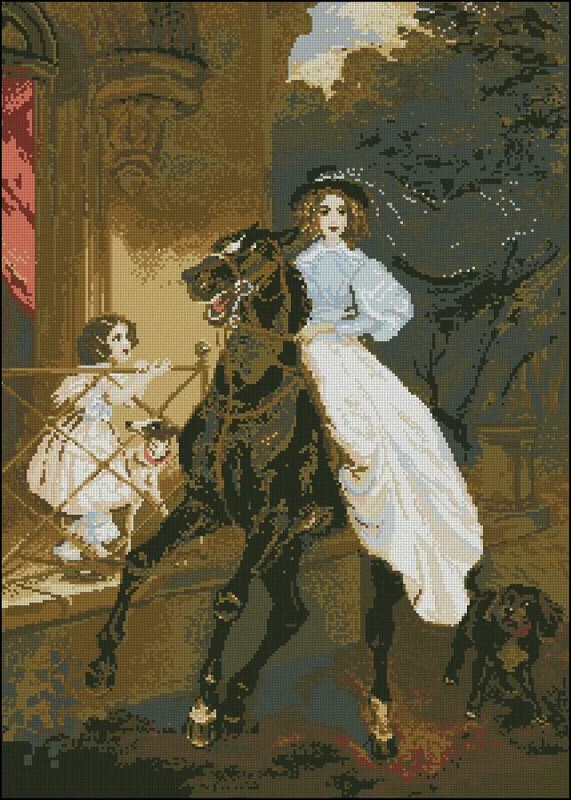 Вышивка всадница. Всадница брюллов бисер. Вышивка всадница. Всадница брюллова картина. Вышивка всадница.