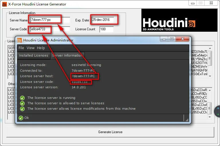 License name. Server name Server code Houdini. License Administrator Houdini. Гудини Интерфейс. Гудини вкладка лицензии.
