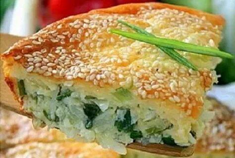 Пирог с кунжутом