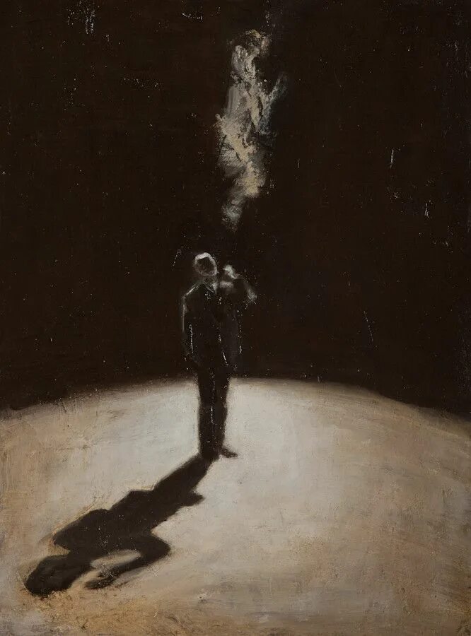 Темный человек рассказ. Goran Djurovic художник. Темная живопись. Живопись мрак. Темные картины.
