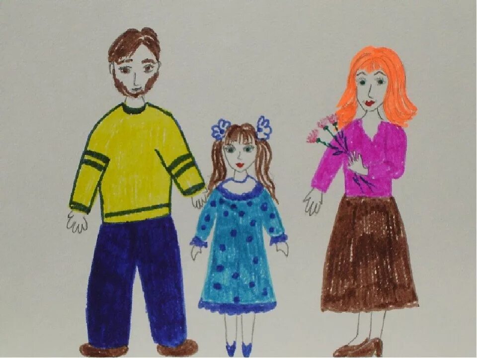 Рисование в старшей группе моя семья. Рисунок моя семья. Рисунок на тему моя семья. Детские рисунки семьи. Рисование моя семья.