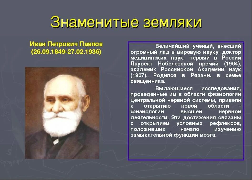 Известные земляки. Знаменитые соотечественники. Сообщение о знаменитом земляке.