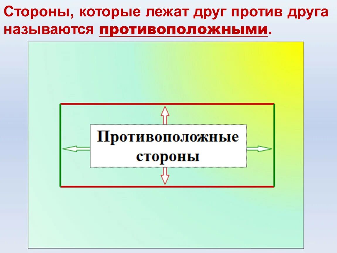 Противополтженнвк стороны. Свойство противоположных сторон прямоугольника. В прямоугольнике противоположные стороны равны. Урок противоположные стороны прямоугольника. Математика 2 класс свойство противоположных сторон прямоугольника