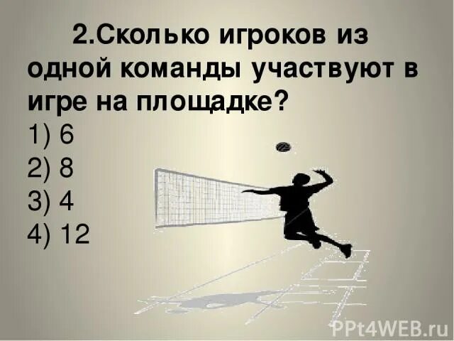 Сколько человек из одной команды на площадке играет?. Сколько человек играют на площадке в составе одной команды?. Число игроков одной команды, участвующих в игре?. Сколько игроков обеих команд одновременно участвуют в игре?.