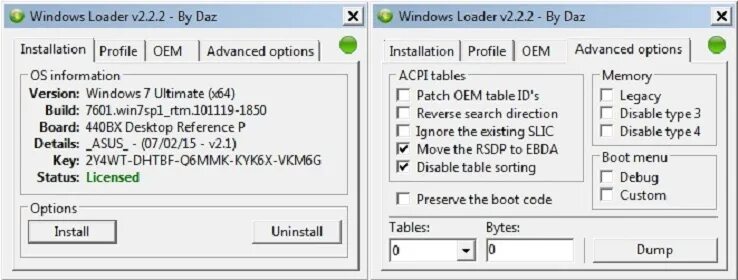 Активатор windows 7 loader 2.2. Windows loader 2.2.2 by daz. виндовс лоадер win 10. daz = активируется daz loader v2.2.2.0. w7 loader таблица.