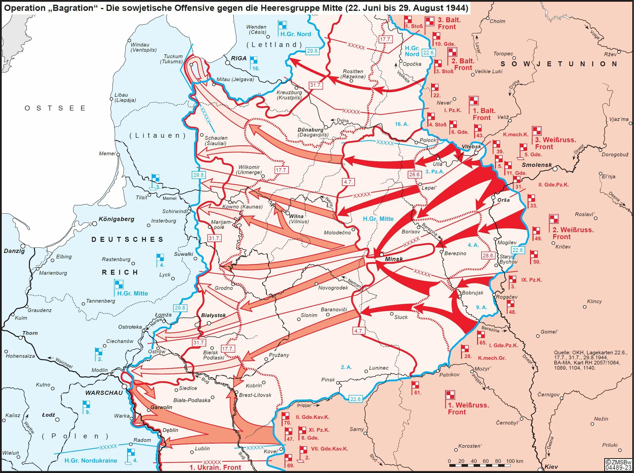 Белорусская операция 1944 года. Белорусская операция 1944. Операция Багратион 1944 карта. Операция Багратион карта. Освобождение Белоруссии карта.