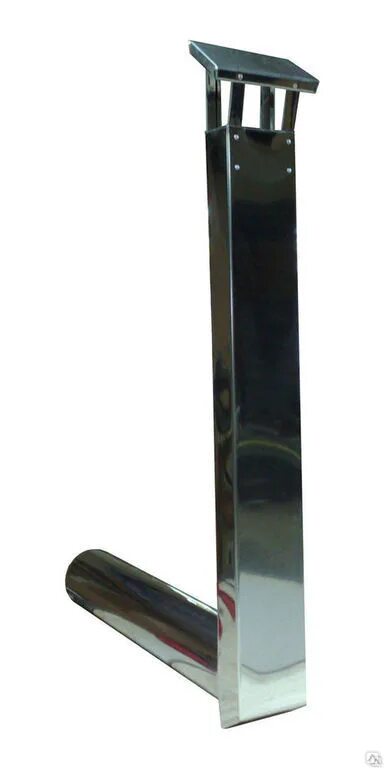 Соединитель плоских-круглых каналов 60х204, d125 мм. Оголовок дымовой трубы. Труба дымохода нержавейка 120х180. Переходник дымохода стэн (к котлам каракан-10, 12). Удлинитель дымохода прямоугольный.