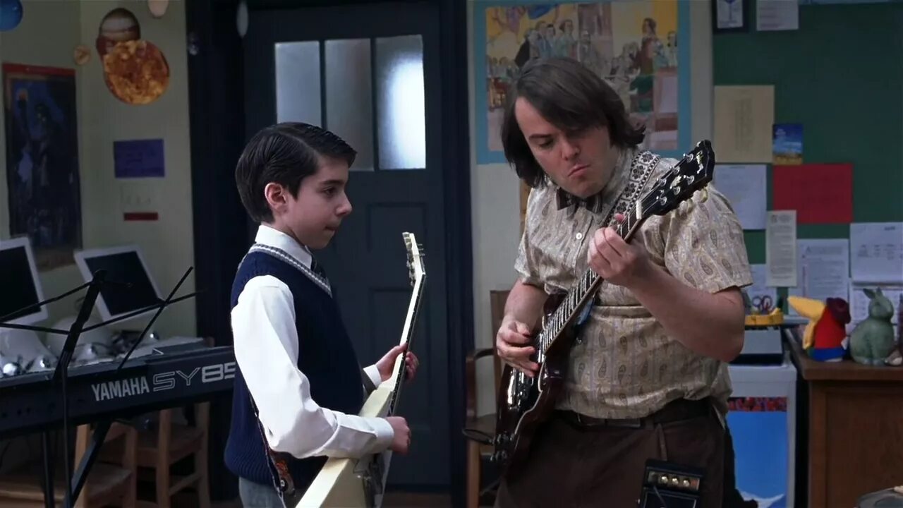 Школа рока песни. Джек Блэк школа рока. Дьюи школа рока. School of Rock 2003.