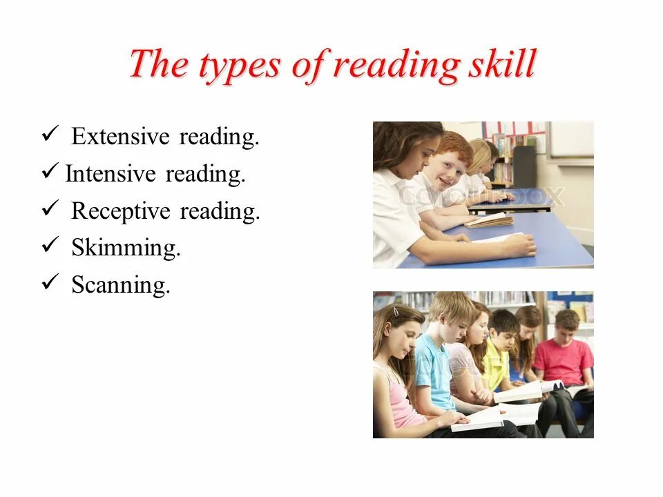 Reading презентация. Types of reading in teaching English. Developing reading skills. Reading skills in teaching English.