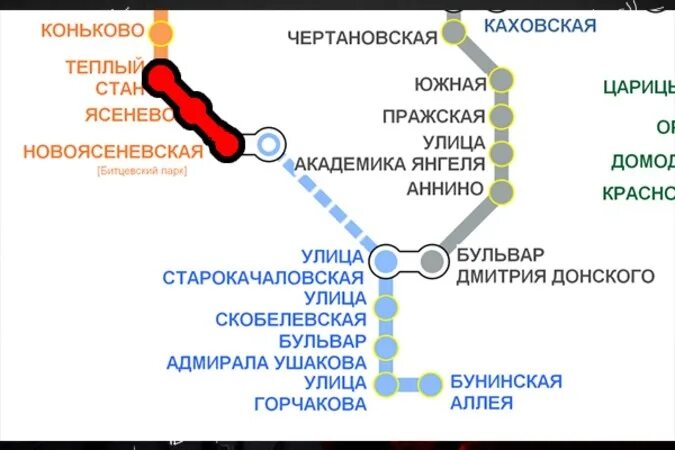 Москва автостанция новоясеневская на карте