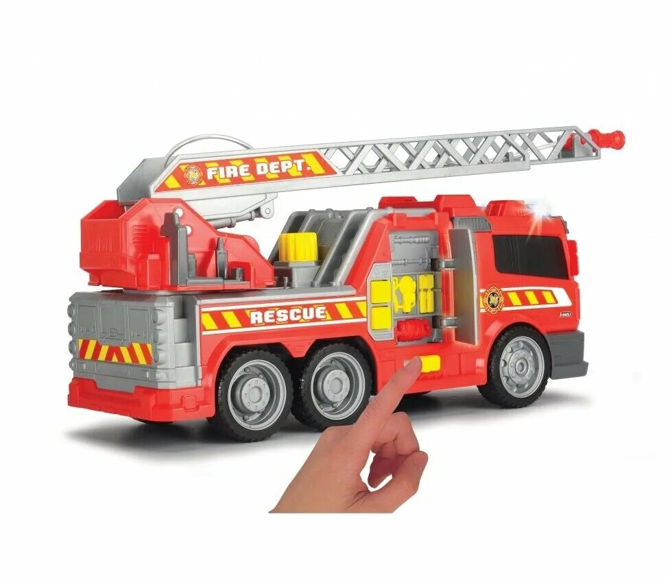 Пожарная машина игрушечная. 55620 автомобиль пожарный "майк". Dickie toys пожарная машина с водой. Пожарные машины стоящие. Большая игрушечная машина.