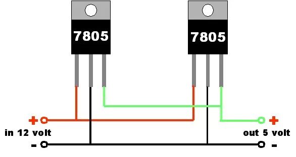 Как из 5 вольт сделать 5 вольт. Схема стабилизатора напряжения -12 вольт на -5 вольт. Стабилизатор напряжения 5 вольт 3 Ампера на 7805. Стабилизатор напряжения 12 вольт 5 ватт схема. 7805 Стабилизатор напряжения 5 вольт.