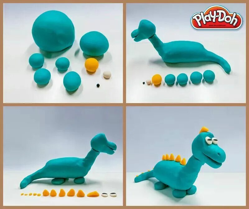 Лепка динозавров. Динозаврик из пластилина для детей. Динозавр из пластилина для детей. Лепка динозавра из пластилина для детей.