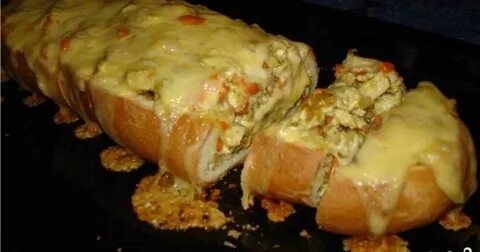 Хлеб с начинкой в духовке