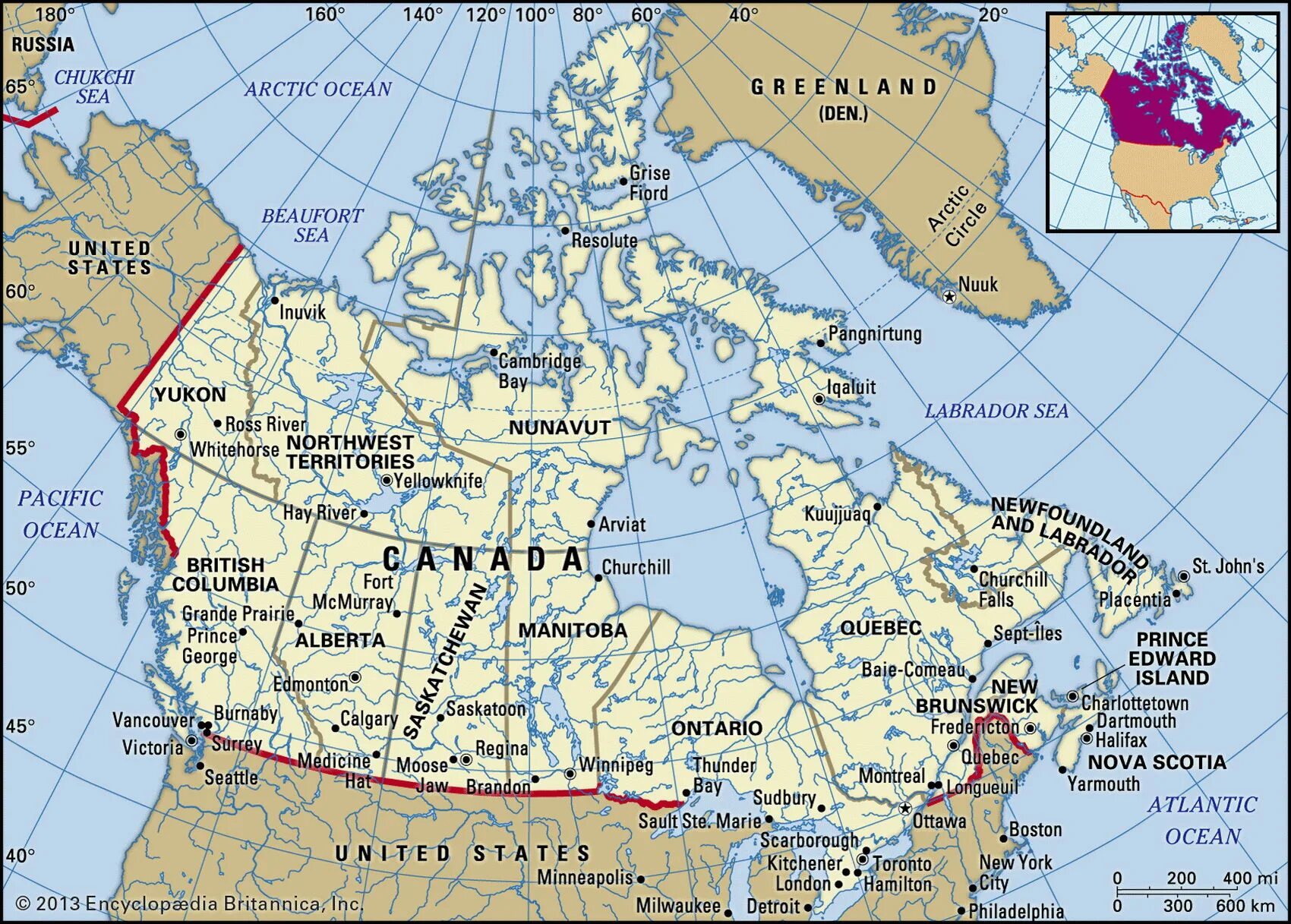 Канада столица на карте. Карта Канады географическая. Где находится Канада на карте. Карта Канады географическая на русском. Границы Канады на карте.