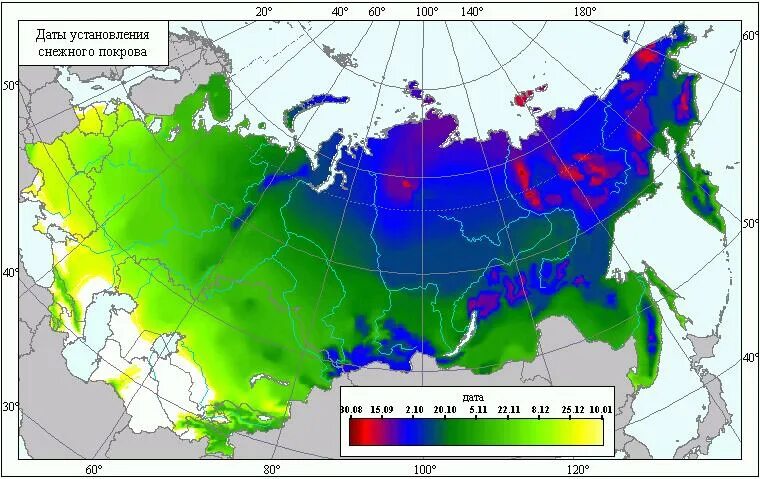 Больше осадков выпадает зимой