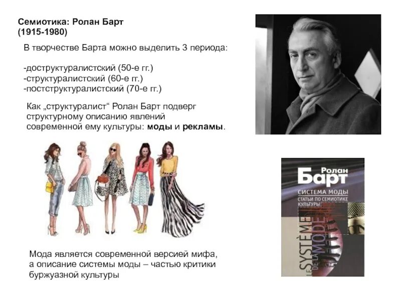 Семиотика р барта. Семиотика р барта