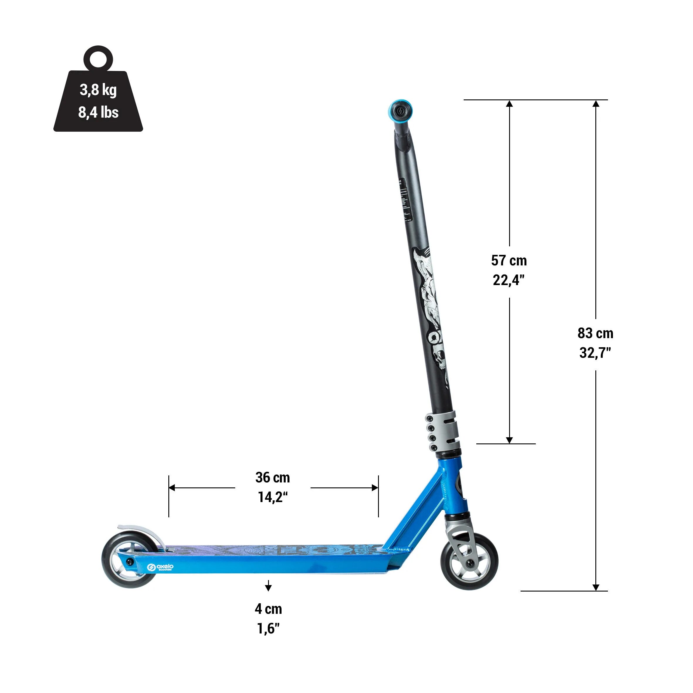 Самокат Oxelo MF 1.8. Самокат Oxelo Freestyle MF 1.8. Трюковой самокат Oxelo 1.8 Plus. Трюковой самокат Oxelo Scooters MF 1.8.