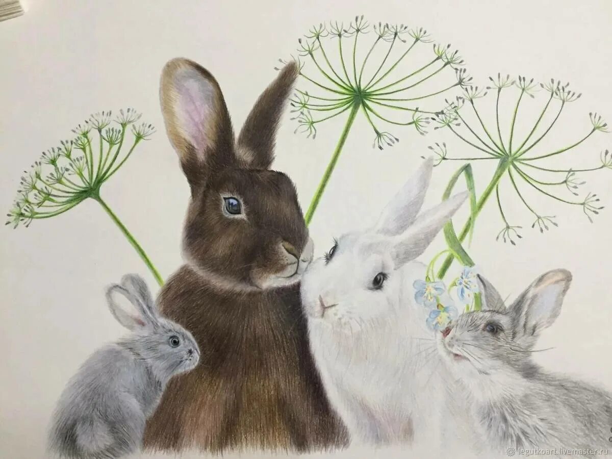 Зайчик ожп. Семейство зайчиков. Заяц рисунок. Семья кроликов. Заяц иллюстрация.