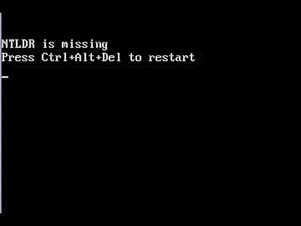 NTLDR is missing. Перезагрузка Ctrl + alt + del. Что делать если пишет bootmgr is missing Press Ctrl+alt+del. На компьютере экран Press Ctrl+alt+del to restart. Press to reboot