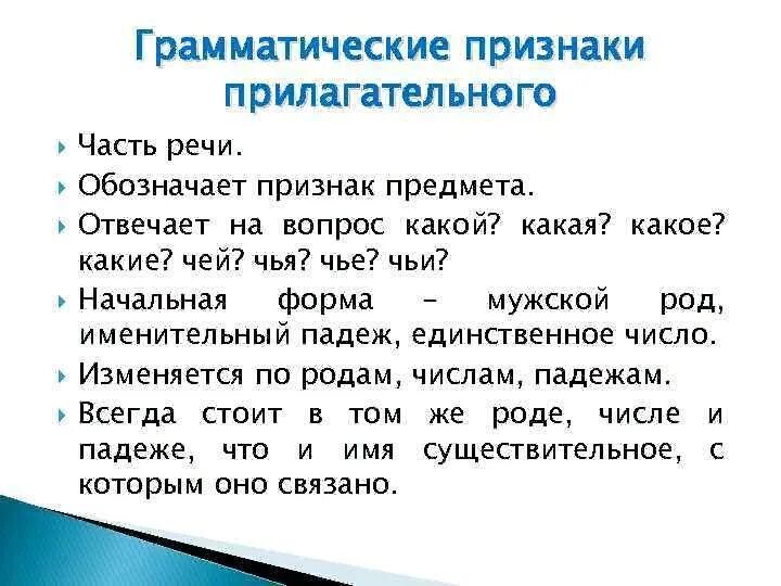 Грамматические признаки прилагательных. Грамматические характеристики прилагательного. Грамматические признаки существительного и прилагательного. Грамматические значения прилагательных 4 класс.