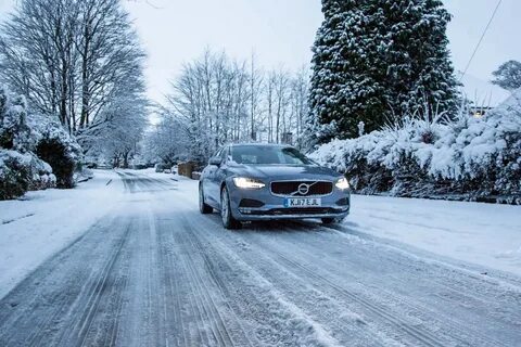 Зимняя дорога автомобили