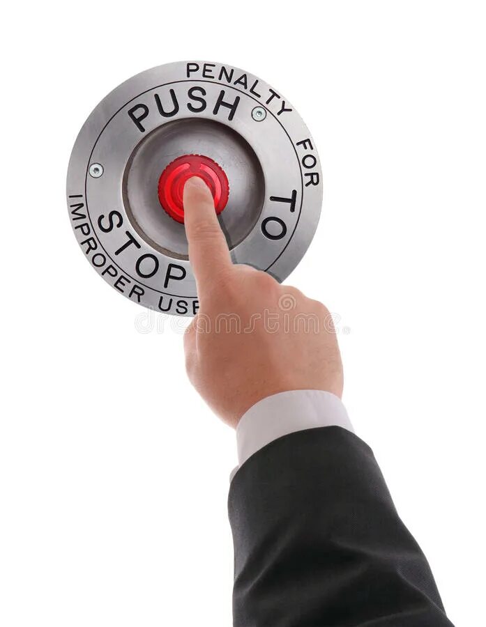Stop button pressed