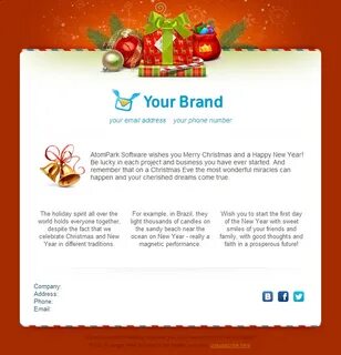 Holiday email to the friend