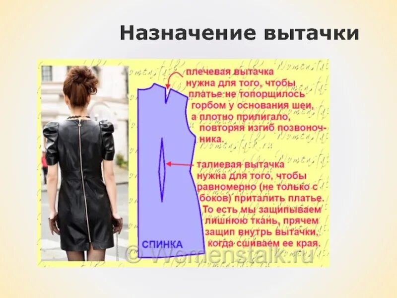 Сделать вытачку на платье готовом. Расположение плечевой вытачки на спинке. вытачки на платье. плечевая вытачка на спинке. выточки на спинке платья.