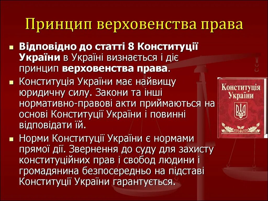 Что означает верховенство конституции. Принцип верховенства.