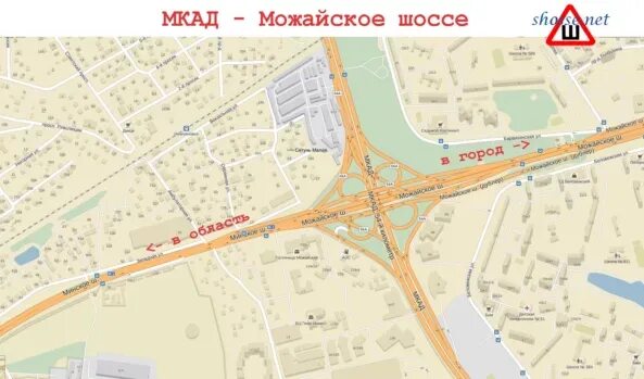 Новая 10 на карте. Карта съезда с Можайского шоссе на МКАД. Можайское шоссе на карте. Можайское шоссе на карте Москвы. МКАД 54 км Можайское ш д 166.