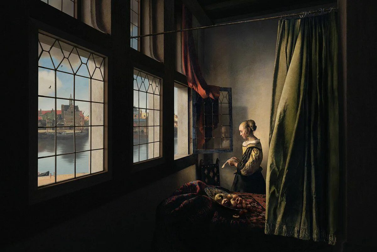 He the window in the room