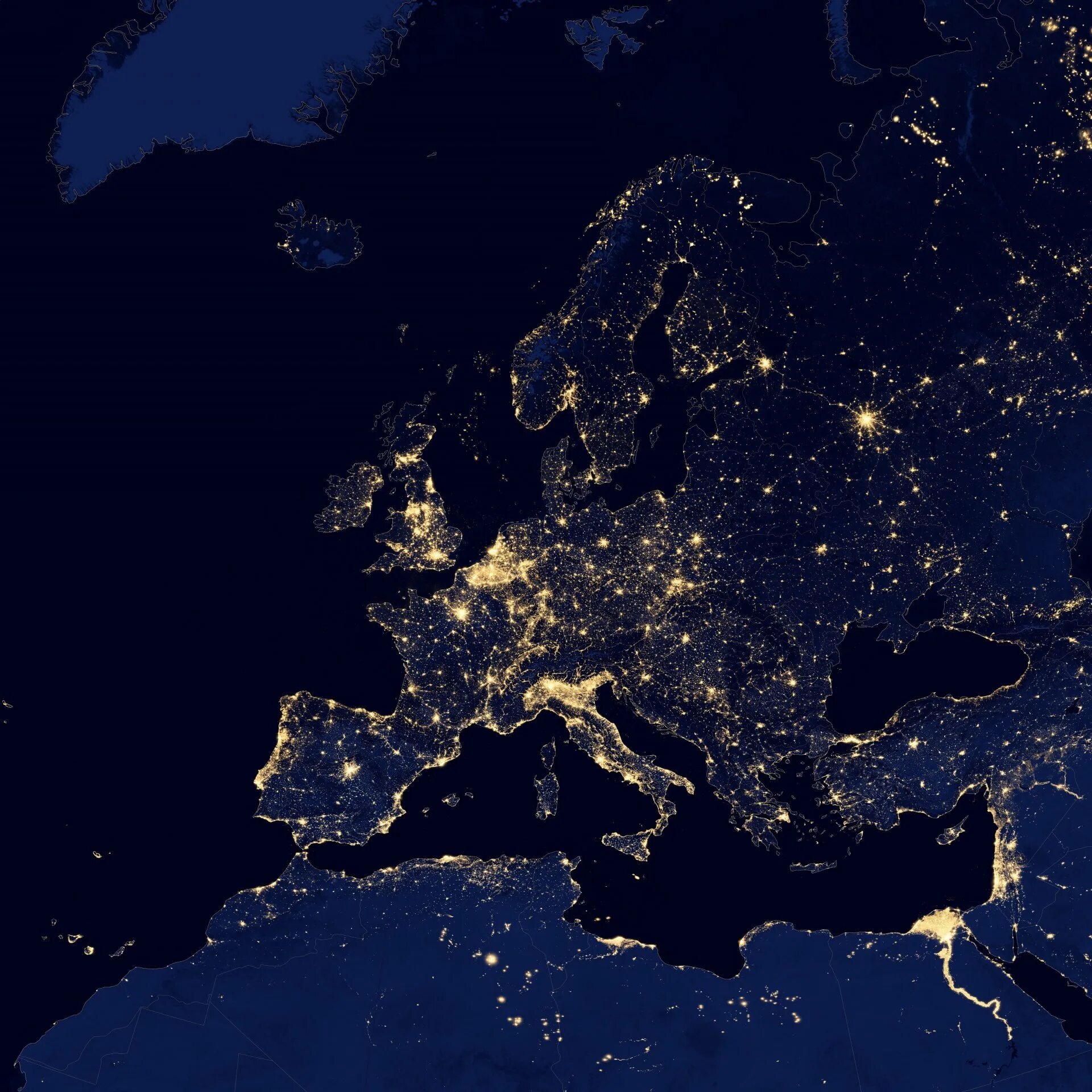 Satellite view map