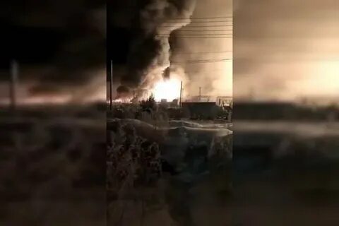 Пожар газовое месторождение