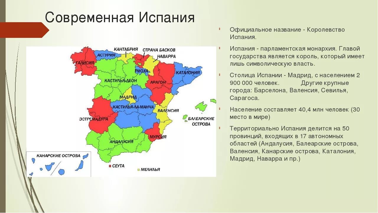 Особенности экономического развития испании. Административно-территориальное деление Испании. Административно территориальное деление Испании карта. Экономические районы Испании карта. Состав территории Испании.