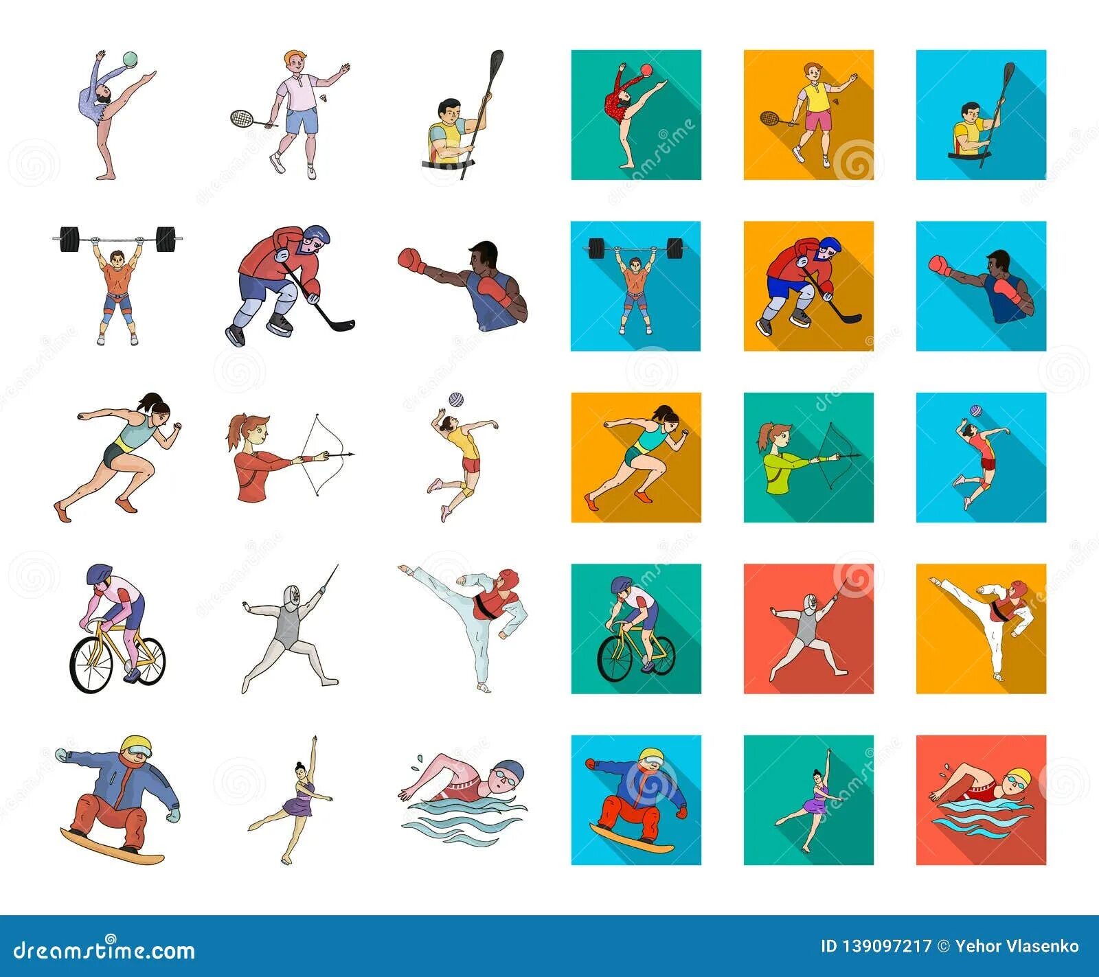 Various kinds of sports. Изображения видов спорта. Атрибуты для летних видов спорта для детей. Знаки видов спорта. Карточки виды спорта для детей.