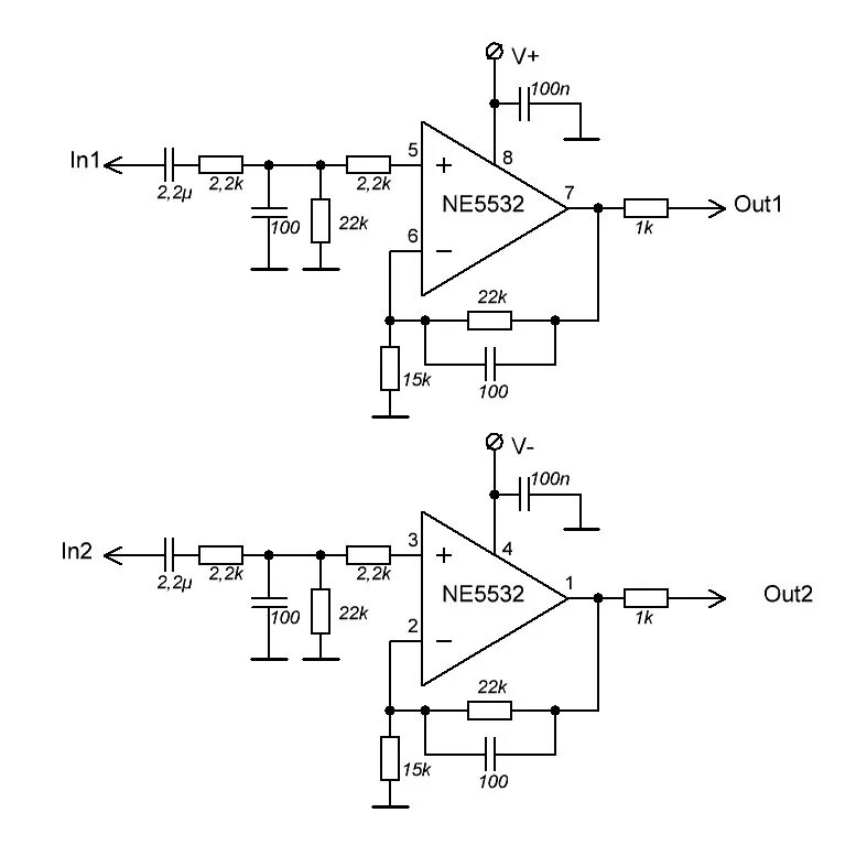 Предварительный унч. Операционный усилитель 4558d. Операционный усилитель 5532 схема. Операционный усилитель 4558 схема включения. 5532 Операционный усилитель схема включения.