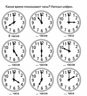 Рассмотрите на рисунке часы какое время