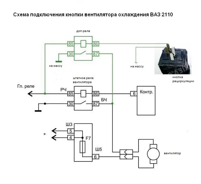 Схема подключения вентилятора охлаждения ВАЗ 2110. Схема подключения вентилятора охлаждения 2112. Схема подключения кнопки вентилятора охлаждения ВАЗ 2110. Схема включения вентилятора охлаждения ВАЗ 2110.