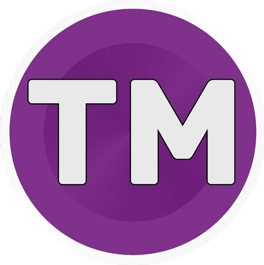 Логотип ТМ. TM буквы. Фиолетовый логотип. TM картинка.