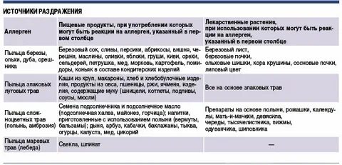 Аллергия на амброзию что нельзя есть