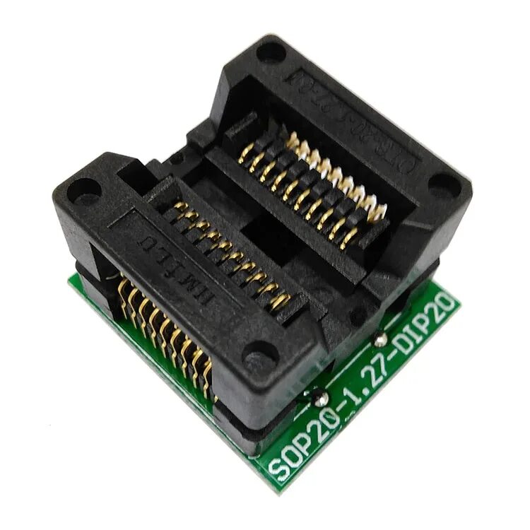 Адаптер чипа. Адаптер soic20 на dip20. адаптер корпуса soic20 to dip20. переходник ssop-20 на soic. sop20-1.27. dip20.